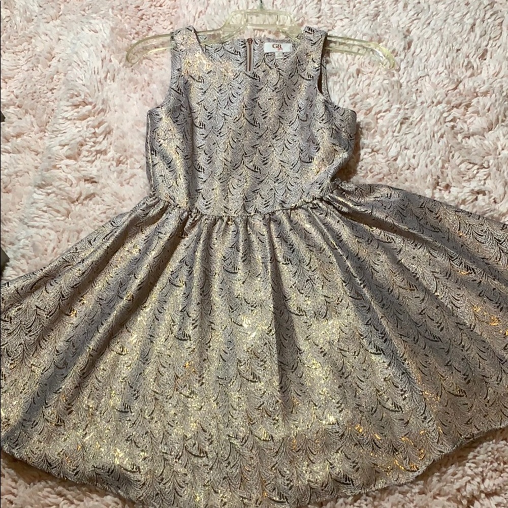 GB kids -cute pink and gold dress.